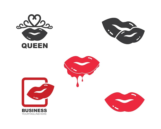 Lippen pictogram vector illustratie ontwerp