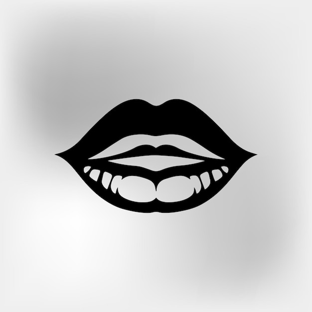 lippen pictogram vectorillustratie