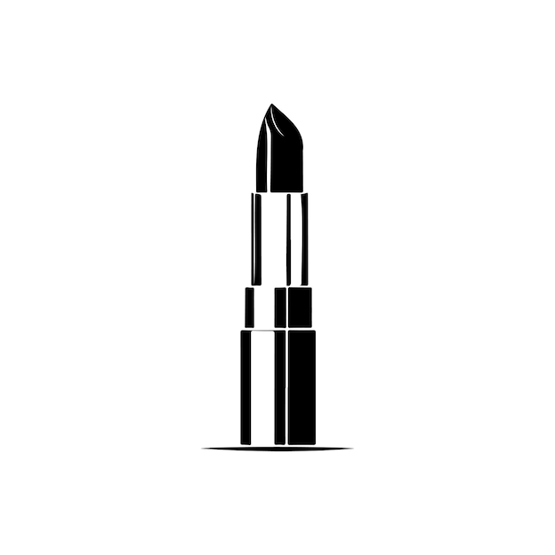 Lippenstift Icon handtekening zwarte kleur vrouw dag logo vector element en symbool