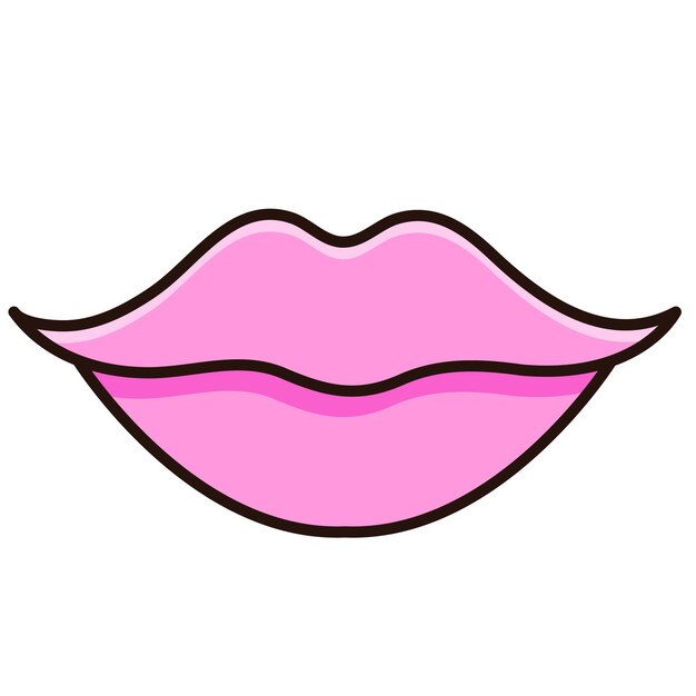 Lippenstift kus Vector