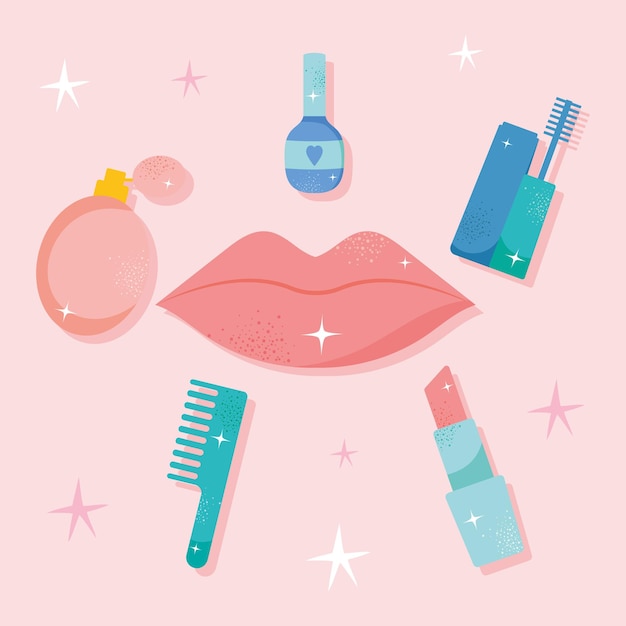 Lips and beauty illustration