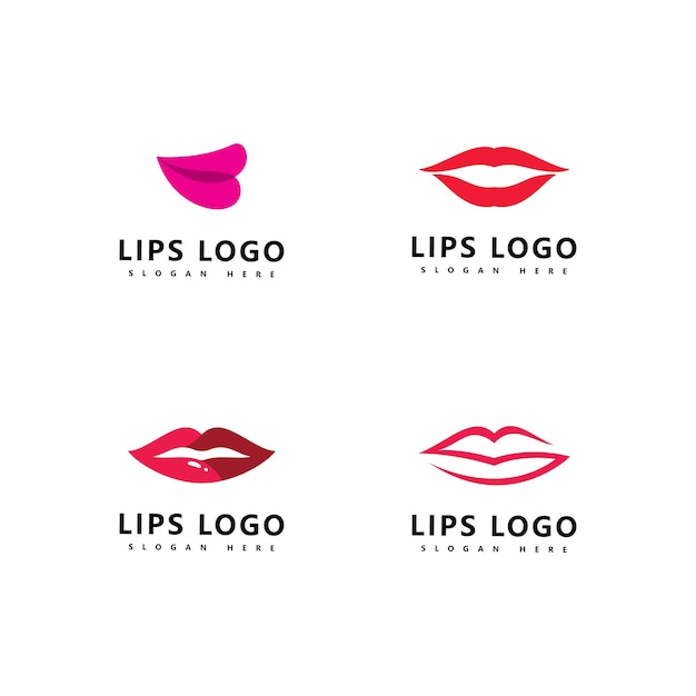 Lips logo beauty , sexy lips vector illustration