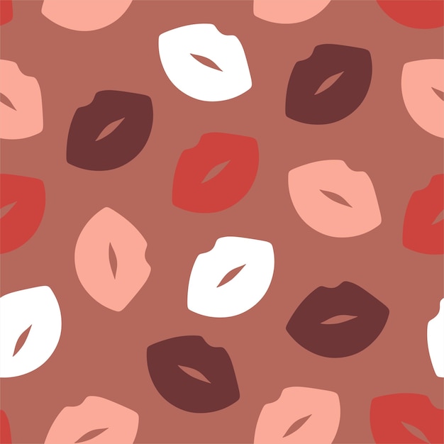 Lips seamless pattern lovely romantic background great for Valentines Day 8 March