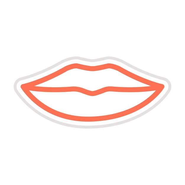 Lips Vector Icon Design Illustration