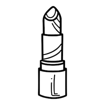 Premium Vector Lipstick Coloring Pages For Kids