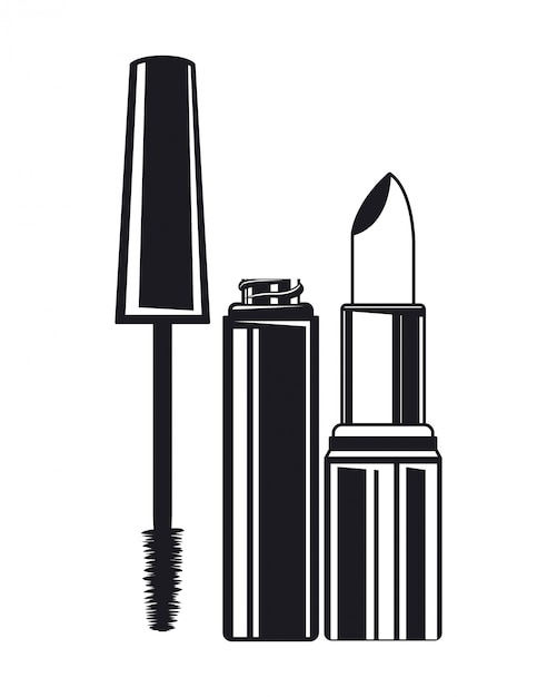 Vector lipstick and eyelashes make up product
