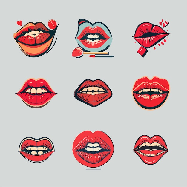 Lipstick graphic icon