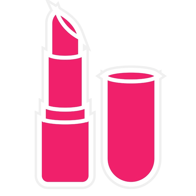 Vector lipstick icon style