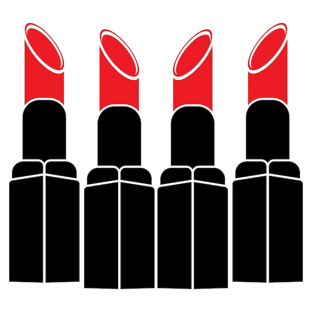 Lipstick icon vector illustrationlogo design template