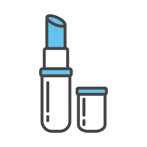 Вектор значка помады в модном стиле для дизайна и печати