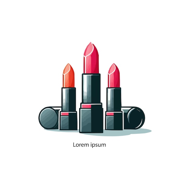 Vector lipstick logo of a renown company