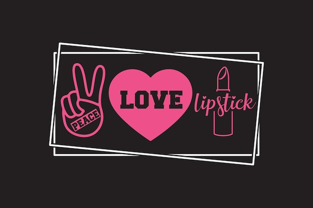 lipstick svg design