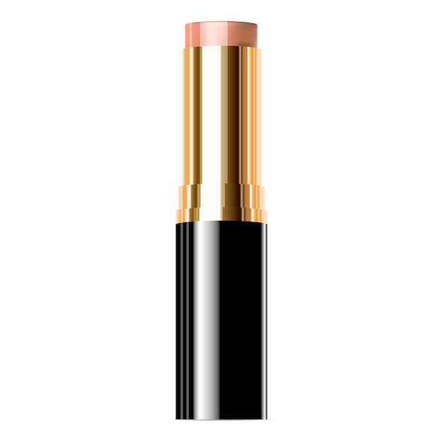 Lipstick vector. trendy cosmetic lip balm. glossy