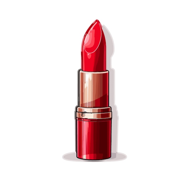 Lipstick vector on white background