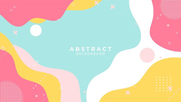 Vector liquid abstract background gradient colourful fluid vector banner template with wavy shape layer