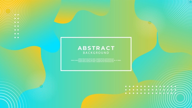 Liquid abstract background green fluid vector banner template for social media web site wavy shape