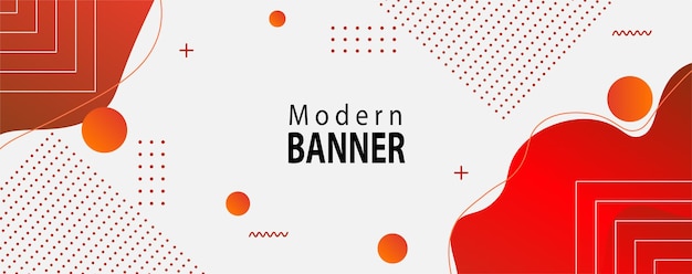 Liquid abstract banner design. Modern Graphic Template Banner Pattern for social media and web