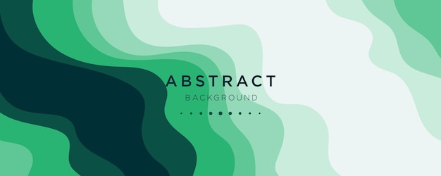 Liquid abstract wave layer background. Blue green and white fluid vector banner template design