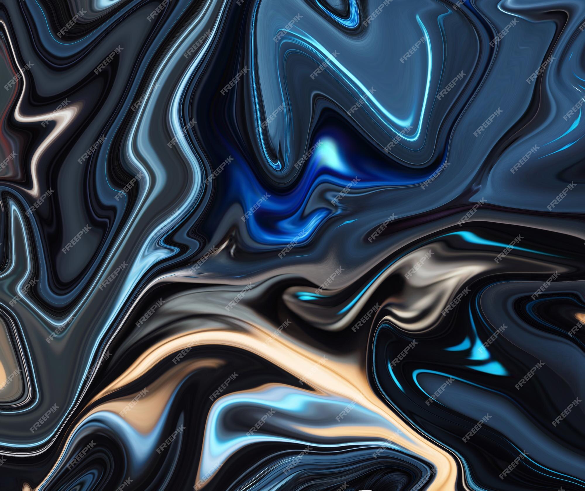 Premium Photo  Abstract liquid chrome futuristic background