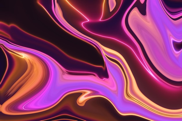 Liquid background Abstract 3d render futuristic background design modern illustration