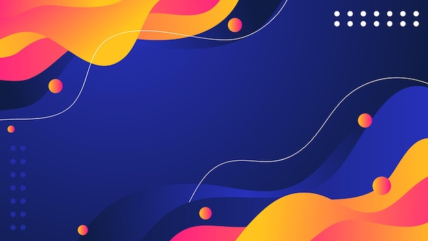 Vector liquid background with trendy gradients