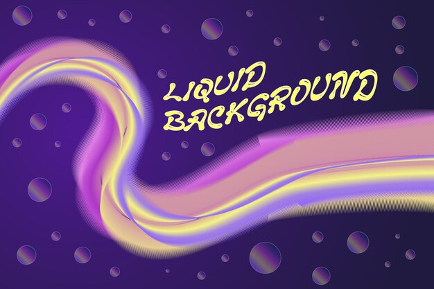 Vector liquid background