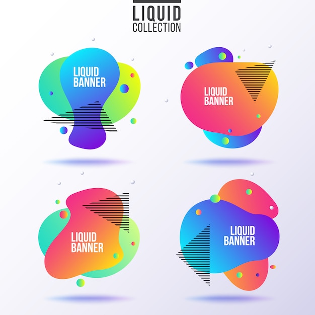 Liquid banner collection.