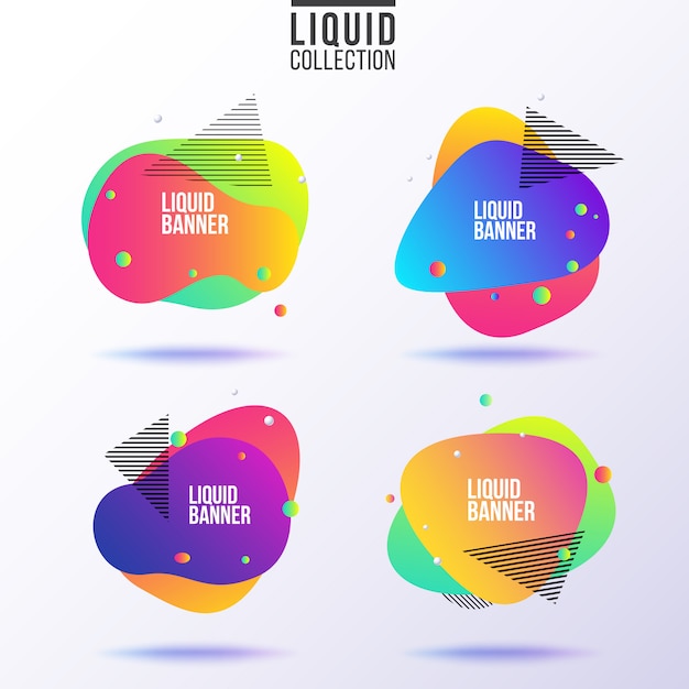 Liquid banner collection.