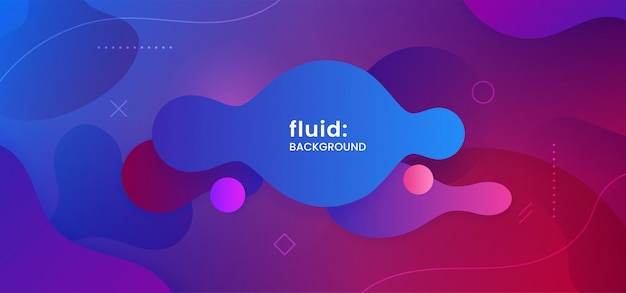 Vector liquid bubble dynamic shape background