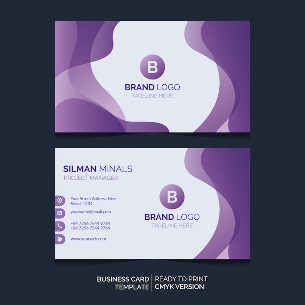 Liquid Business Card Tempate