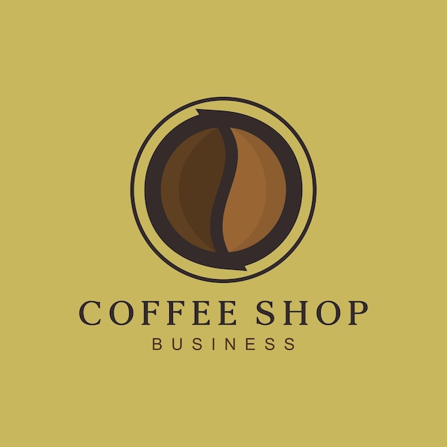 Liquido per caffetteria, ristorante beverage business idea modello logo semplice e moderna