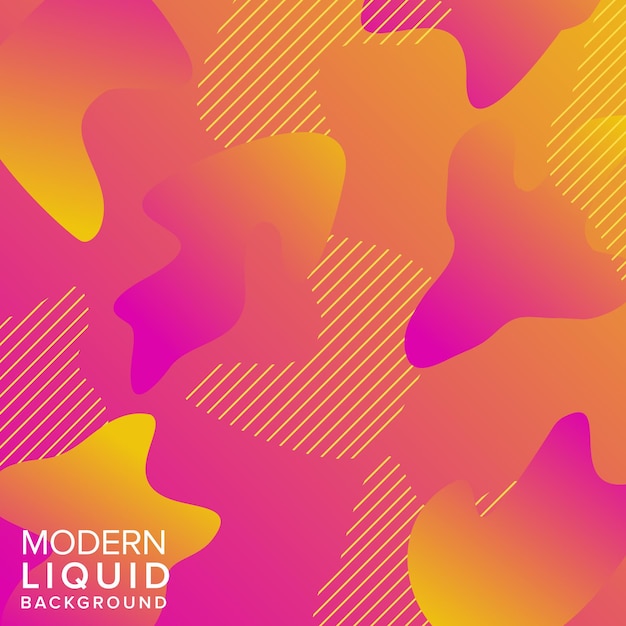 Liquid color background design with trendy shapes composition futuristic design background for banner poster frame