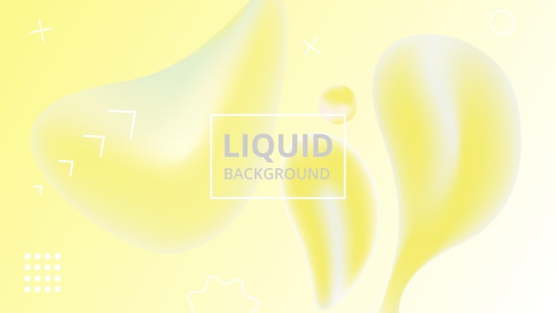 Liquid color background with gradient shapes composition