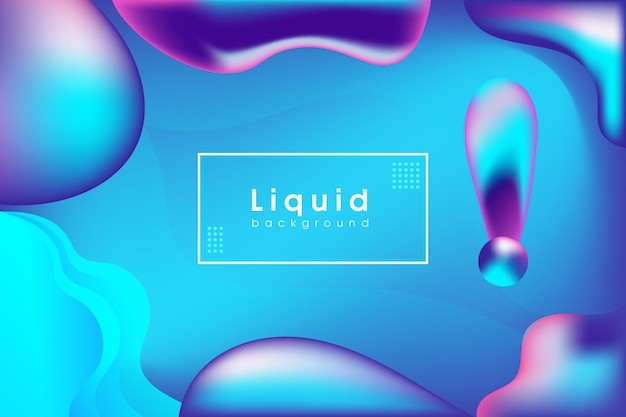 ベクトル 液体の色流体グラデーション形状構成背景デザイン