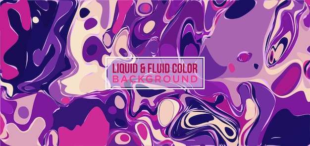 Liquid color and fluid shapes background