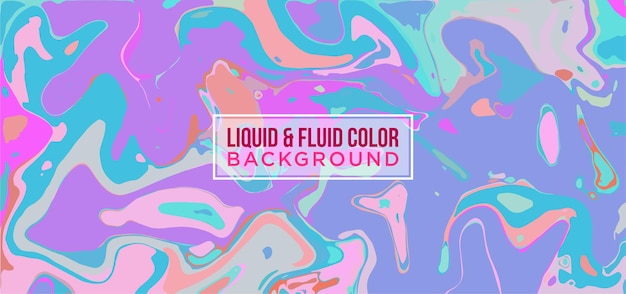 Liquid color and fluid shapes background