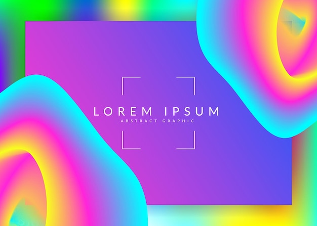 liquid fluid with dynamic elements and shapes landing page