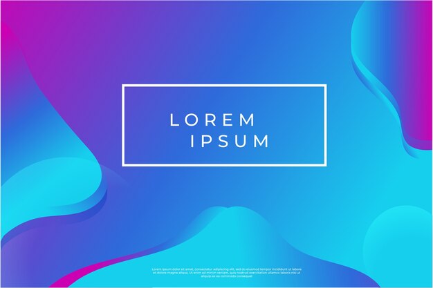 Liquid geometric background. trendy modern gradient shapes composition.