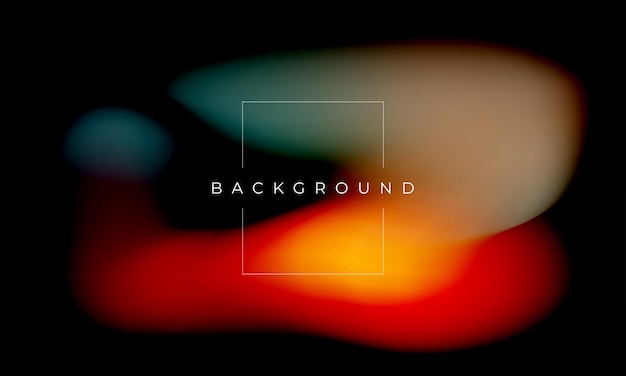 Liquid gradient abstract with trendy neon blur color lighting on dark background