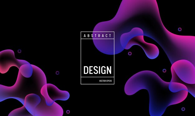 Vector liquid gradient color background design. fluid futuristic minimal poster or landing page. trendy vector illustration in eps10