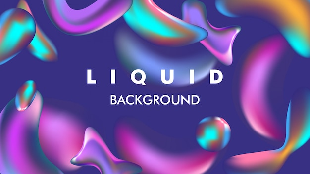 Liquid Gradient color Background, Fluid gradient