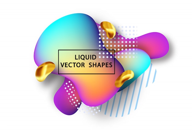 Liquid gradient shape element