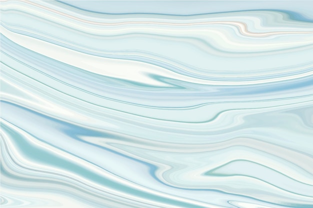 Liquid marble blue white stripes vector texture abstract background