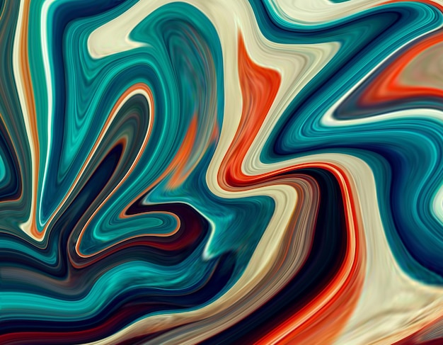 Liquid marble textured backgrounds. Wavy psychedelic backdrops. Abstract painting for web design