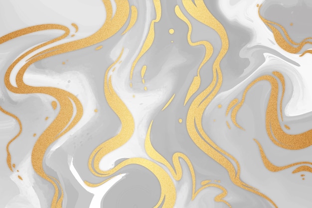 Vector liquid marble wallpaper with golden gloss texture