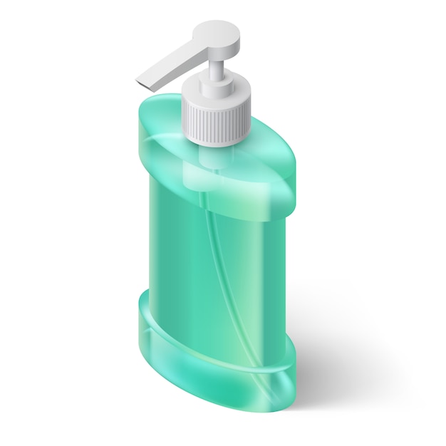 Vector liquid soap dispenser illustration