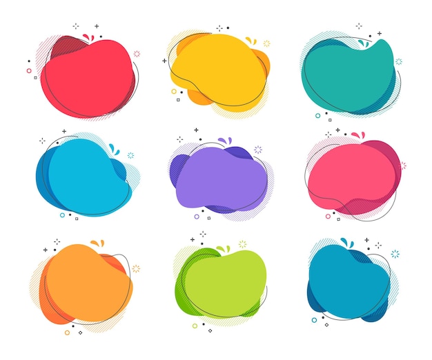 Liquid text box Quote speech bubble flowing liquid shape