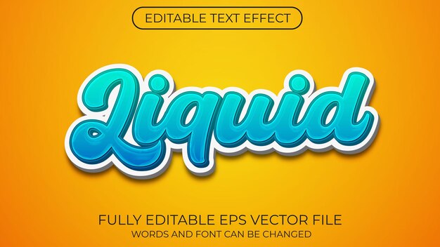 Liquid text effect