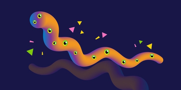 Liquid Worm Shape