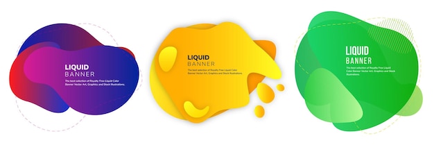 Liquify Fluid Color Banner Background